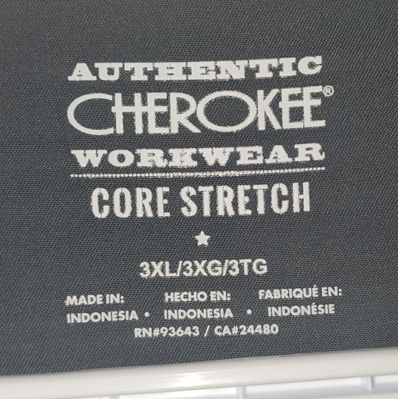 Cherokee Grey Scrub Top - Picture 1 of 2